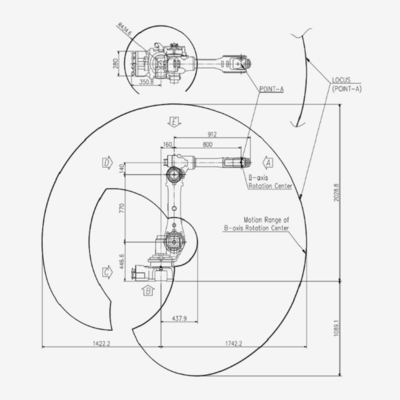Het Wapen van de de Asrobot van Hyundai HH020 6 met het Lassenmachine van Controlemechanismeteach pendant and voor Lassenrobot