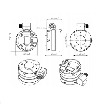 onrobot HEXUITDRAAIqc SENSOREN hexuitdraai-h QC hexuitdraai-e QC voor onrobot robotachtige tang en UR cobot