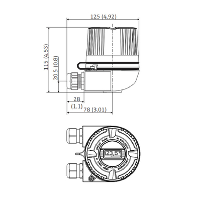De Temperatuurzender TMT72 TMT162 TMT142B TMT82 van Endresshauser ITEMP