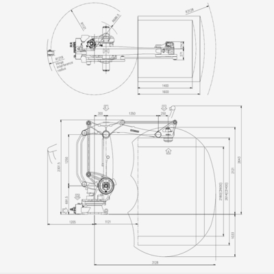 Hyundai die Nuttige lading 3128 inpakken van Robothp160 Wapens 160KG Bereik met Tang