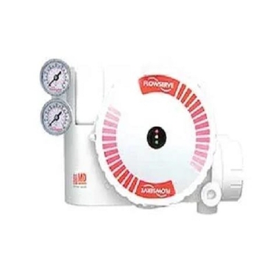 Witte en Rode Pneumatische Controleklep met Flowserve-Instelmechanisme UAS Logix 3200 M.D. oner
