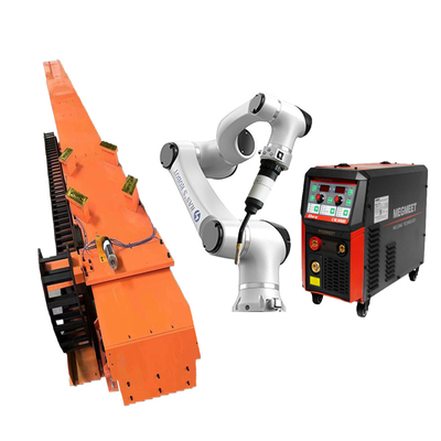 Hans E5 6 de Robot van het Aslassen met Toorts en Sporensysteem voor Mig Mag Tig Welding Solution