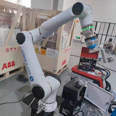 Hans E5 6 de Robot van het Aslassen met Toorts en Sporensysteem voor Mig Mag Tig Welding Solution