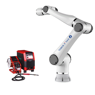 6 Samenwerkings de Robotwapen van as elfin10-L met het Lassenmachine van China Megmeet Artsen cm