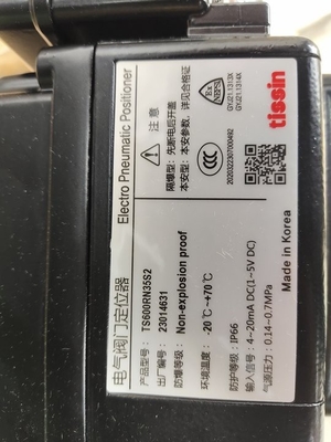 Elektrische Controleklep met van het de Klepinstelmechanisme TS600 van Tissin Slimme de Reeks Pneumatische Instelmechanismen en Asco-Solenoïdeklep