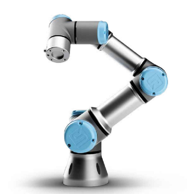 de samenwerkingsrobot van robotur Universele Robots UR3 Cobot met onrobottang en het opheffende systeem van Lift100