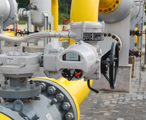Elektrische Actuator van ROTORK IQ met de Chinese Wuzhong-Klep en Kogelkleppen van Flowserve