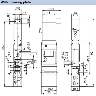 Masoneilanactuator met Burkert-Klep Op hoge temperatuur van de het Messingssolenoïde van Burkert van de Solenoïdeklep Bestand 2/2 Lopende 6524