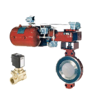 Masoneilanactuator met Burkert-Klep Op hoge temperatuur van de het Messingssolenoïde van Burkert van de Solenoïdeklep Bestand 2/2 Lopende 6524
