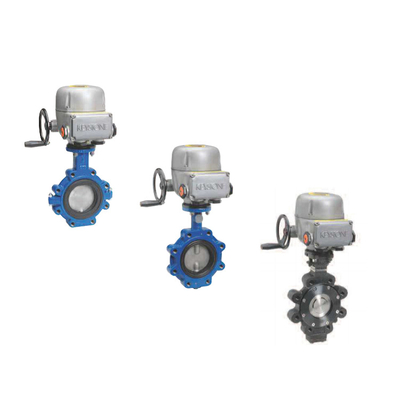 De HoeksteenVleugelklep van de controleklep met Elektrische Actuator EPI2 voor Zware Industriële Chemische Petrochemische Installaties