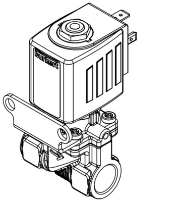 Hoogdrukbestendig 3/2 Running Burkert Brass Solenoïde Valve 6014 Voor pneumatische toepassingen