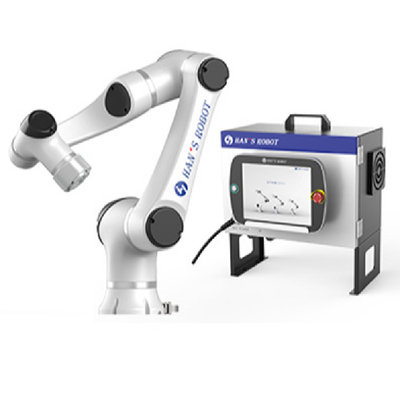 Hans E5 cobot de robot en robotwapen 6 as met het controlemechanisme van het robotwapen en onderwijzen hangend en onrobot tang