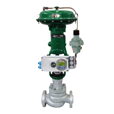 Chinese merk Chuanyi bal regelklep actuator met ABB V18345 klepstandsteller en fisher 67CFR regulator