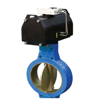 Chinese actuator met Keystone Butterfly Valve Figuur 990 Ø 200 mm en ASME 125/150 AS 2129 Tabel E PN 10/16 BST'E Flanke