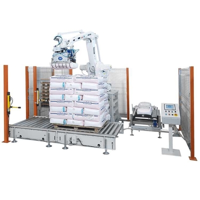 Robotarm 4 As ABB IRB 460-110/2.4 met CNGBS Robotarm Gripper voor geautomatiseerde palletiserende robot