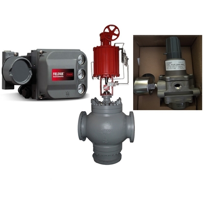 Pneumatische besturingsklep met positioner FISHER DVC6200 Smart Valve Positioner en lineaire pneumatische actuator