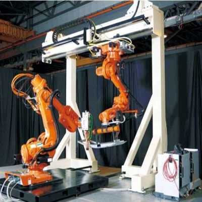6 Axis Robotic Arm ABB IRB 1410 met CNGBS-wapenreinigingsstation voor automatisering van lasrobot