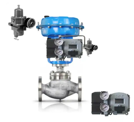 Pneumatische besturingsklep met Masoneilan Pneumatische slimme positioner SVI2-21113121 Single Action met feedback zonder Dis
