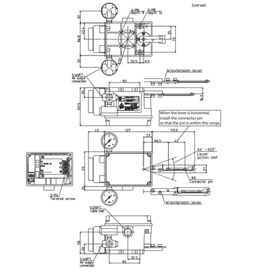 Azbil AVP 100 Digitale Valve Positioner voor Chinese Chuanyi Precision Pneumatic Valve