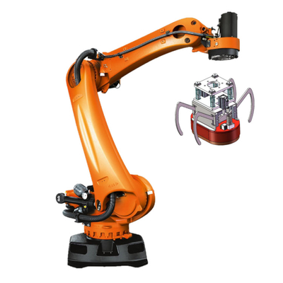 KUKA KR 180 R3200 PA Nutteload 180 kg met GNGBS Robot Gripper voor fabrieken als palletiserende robot