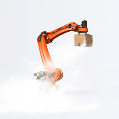 KUKA Palletizing Robot KR 240 R3200 PA Met CNGBS Guide Rails Als Automatische Palletizer Industriële Robot Arm