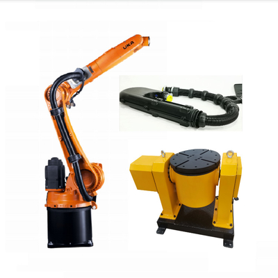 Kuka Robot Arm KR10 R1420 met CNGBS Positioner als Laswerkstation