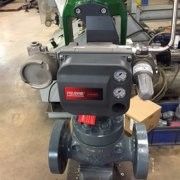 Vanessa serie 30.000 Stroomcontrole kwart draai Triple Offset Valve Met Fisher DVC6200 Valve Positioner