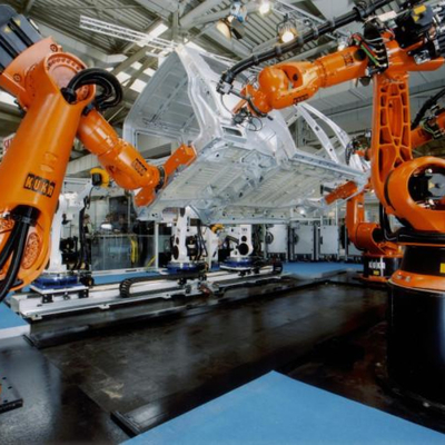 KUKA KR 240 R3330 Paletiserende robot met CNGBS lineaire geleidingsrail als automatische machine nuttige lading 240kg Robotarm