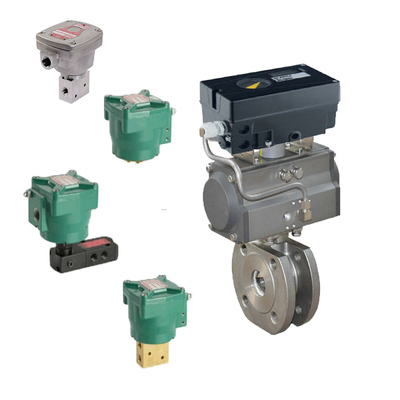 Chinese merkcontrole klep met flowserve positioner PMV D30 digitale pneumatische digitale klep positioner en asco soleno
