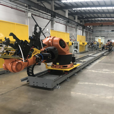 Robotrails met 2500 kg nuttige lading en 3200 mm bereik met ABB-robot en andere robots als leidrail
