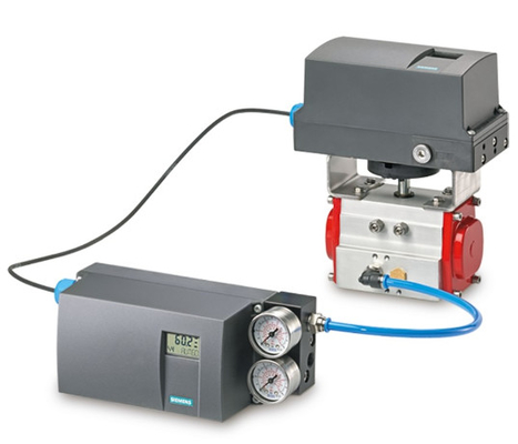 Van de het Aluminiumbijlage van Siemens SIPART PS2 het Elektro Pneumatische Instelmechanisme voor Datatransportbesturingklep