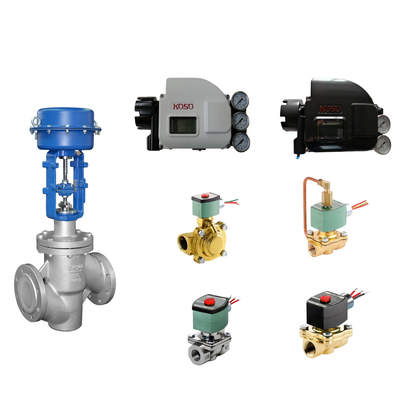 Hoge kwaliteit Chinese pneumatische regelkleppen met koso KGP5000 slimme klep positioner en ASCO magnetische kleppen