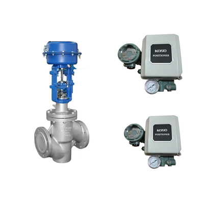 Hoogwaardige Chinese pneumatische regelkleppen met KOSO EP800 elektro-pneumatische positioner