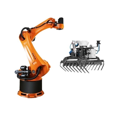 6 Axis Robotscheidingarm Kuka KR 210 R2700-2 met CNGBS-schommelpositionair voor robotscheiding