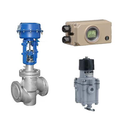 Pneumatische besturingsklep met harde communicatie Samson Electropneumatic 3730-3 Positioner And Masoneilan 78-40 Filter