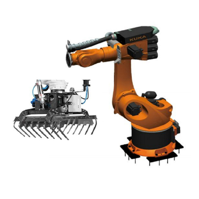 Kuka Robotic Arm 6 Axis KR 360 R2830 met CNGBS Robot Gripper voor geautomatiseerde pick and place robot