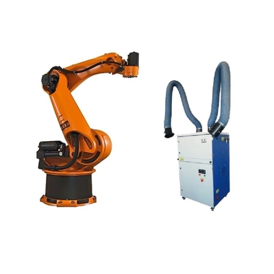 Kuka palletiserende robotarm 4 as KR 470 PA met CNGBS-reiniger geautomatiseerd als industriële robot
