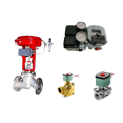 China's beroemde pneumatische regelklep met Masoneilan SVI2-21123121 positioner en ASCO magnetoventil