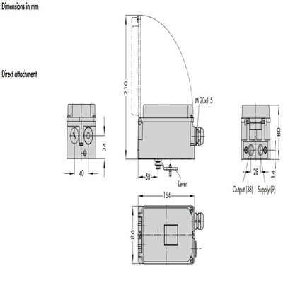 Samsung Smart Valve Positioner 3730-31000 voor Chinese Pneumatische Sturing Valve en Mansoeilan 78-40