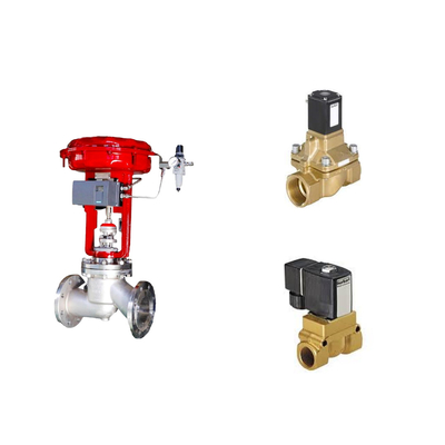 Pneumatische regelkleppen met Koso KGP5000 Smart Valve Positioner en Burkert 5404 Solenoid Valve