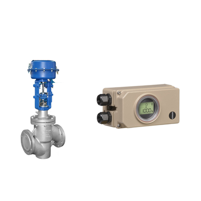 Pneumatische besturingsklep met Samson Electropneumatic 3730-3 Positioner en Burkert Type 5404 Solenoïde Klep
