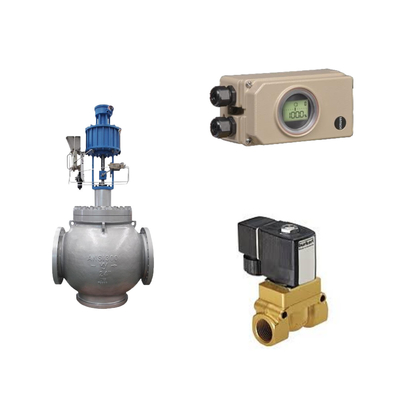 Pneumatische besturingsklep met Samson Electropneumatic 3730-3 Positioner en Burkert Type 5404 Solenoïde Klep