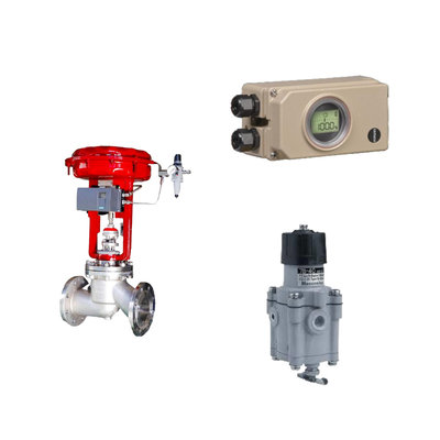 Pneumatische besturingsklep met harde communicatie Samson Electropneumatic 3730-3 Positioner And Masoneilan 78-40 Filter