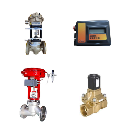 China's Control Valve met Samson 3372 actuator met FISHER 3800sa Valve Positioner Burkert 5404 Solenoïde Valve