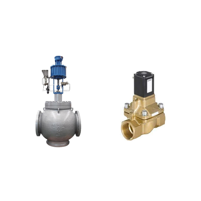 Hoogwaardige porseleinen regelkleppen met KOSO PP800 digitale positioner en Burkert Type 5404 solenoïde klep