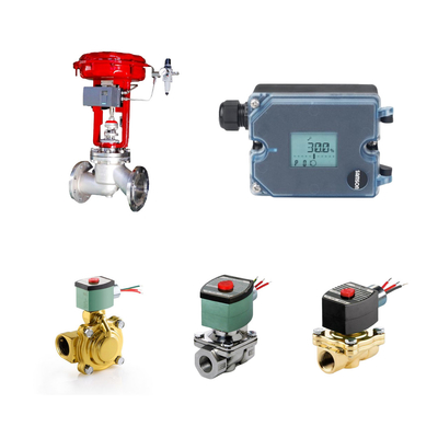 Beheersklep met Samson 3372 actuator met Samson 3725 positioner ASCO solenoïde klep