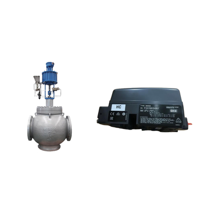 Sturingventiel met Fisher 3800 als positioner en ASCO serie 210 magnetoventiel