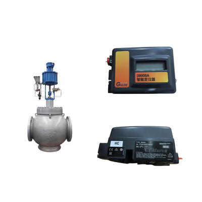 Sturingventiel met Fisher 3800 als positioner en ASCO serie 210 magnetoventiel
