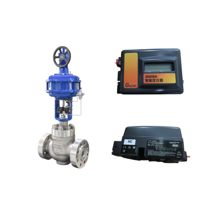 Sturingventiel met Fisher 3800 als positioner en ASCO serie 210 magnetoventiel