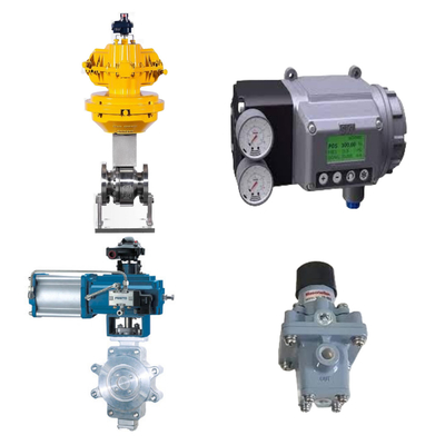 Geaffrouwde leidingbesturingsklep met Masoneilan SVI3 digitale klep positioner en Masoneilan 78-40 filter regulator